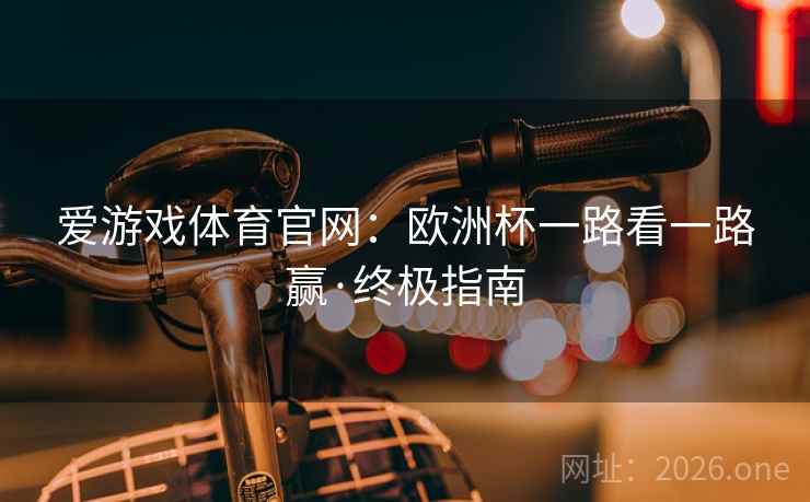 爱游戏体育官网：欧洲杯一路看一路赢·终极指南  第2张