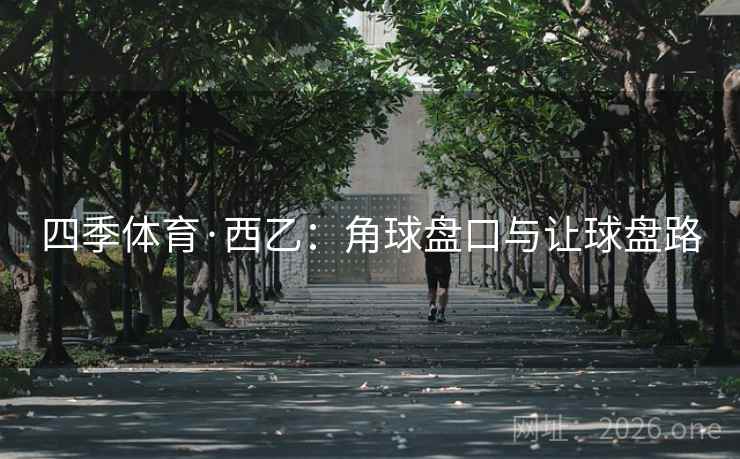 四季体育·西乙：角球盘口与让球盘路  第1张