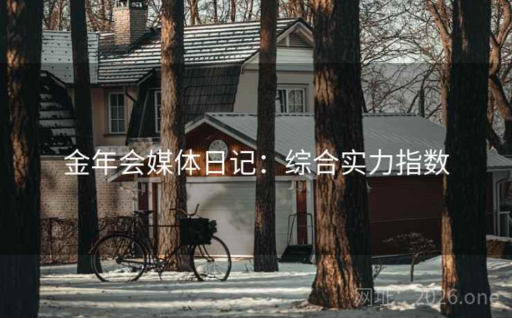 金年会媒体日记：综合实力指数  第2张