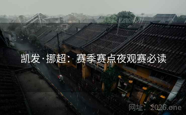 凯发·挪超：赛季赛点夜观赛必读  第1张