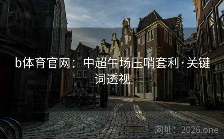 b体育官网：中超午场压哨套利·关键词透视  第1张