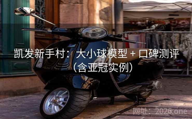 凯发新手村：大小球模型 + 口碑测评（含亚冠实例）  第1张